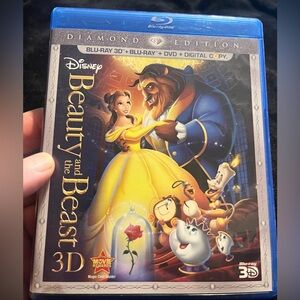 Beauty And The Beast Disney 3D Blu-Ray, Blu-Ray , DVD & Digital. 5- DVD’s